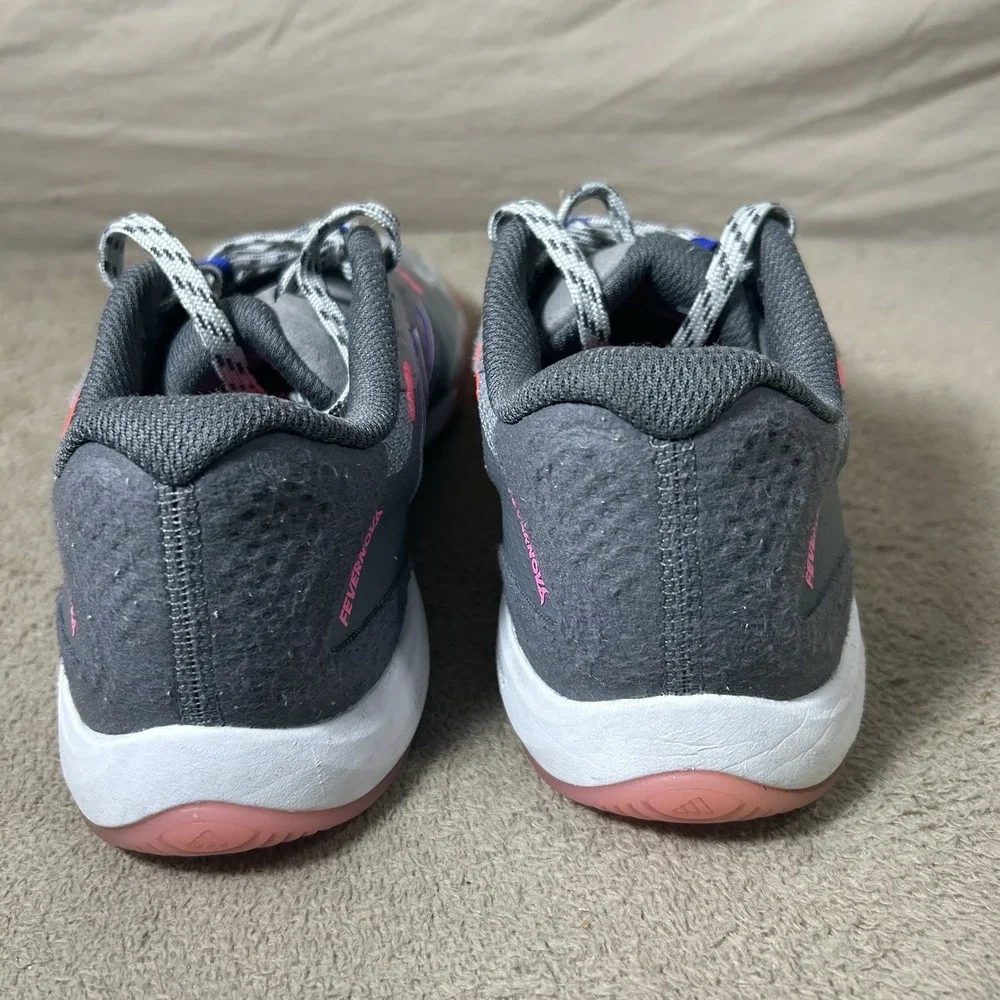 Adidas Fevernova IC Indoor Soccer Shoes Grey Pink IG3148 Mens 7‎ Womens 8